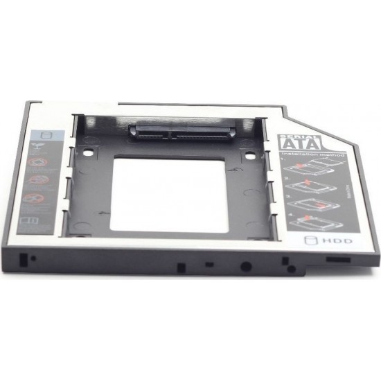 Gembird Slim Mounting Frame MF-95-02 for 2.5'' Drive to 5.25'' Bay (έως 12.7mm)