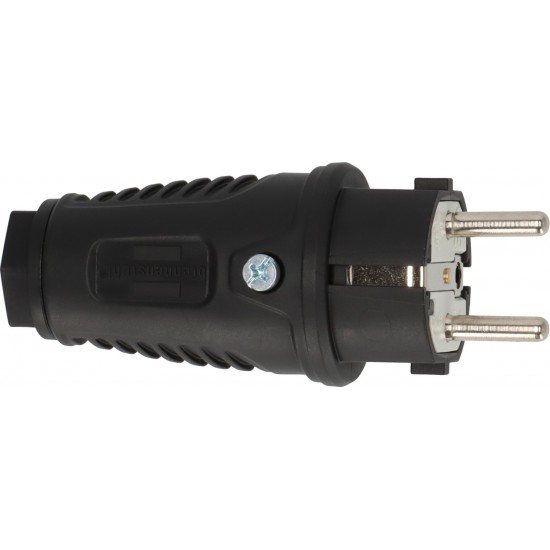 Brennenstuhl Αρσενικό Βύσμα Schuko με Γείωση, 230V/16A, IP54, Black (1082040020)