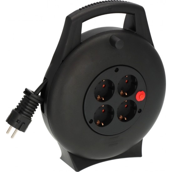 Brennenstuhl Vario-Line Μπαλαντέζα 4 Θέσεων με Καλώδιο 10m/ H05VV-F/ 3G1,5 Black (1093900)