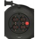 Brennenstuhl Vario-Line Μπαλαντέζα 4 Θέσεων με Καλώδιο 10m/ H05VV-F/ 3G1,5 Black (1093900)