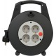 Brennenstuhl Vario-Line Μπαλαντέζα 4 Θέσεων με Καλώδιο 15m/ H05VV-F/ 3G1,5 Black/Light Grey (1094200)