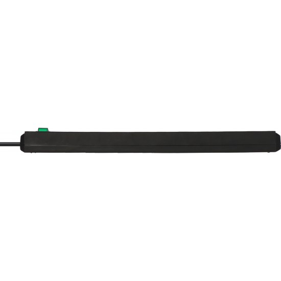 Brennenstuhl Eco-Line Πολύπριζο Ασφαλείας 10 Θέσεων με Διακόπτη και Καλώδιο 3m/ H05VV-F/ 3G1,5 Black (1159300010)