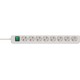 Brennenstuhl Eco-Line Πολύπριζο Ασφαλείας 8 Θέσεων με Διακόπτη και Καλώδιο 3m/ H05VV-F/ 3G1,5 White (1159320018)