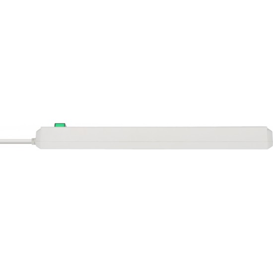 Brennenstuhl Eco-Line Πολύπριζο Ασφαλείας 8 Θέσεων με Διακόπτη και Καλώδιο 3m/ H05VV-F/ 3G1,5 White (1159320018)
