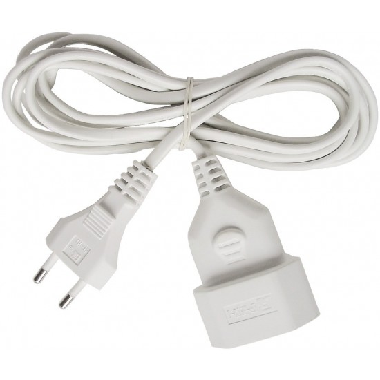 Brennenstuhl Καλώδιο Προέκτασης 5m/ H03VVH2-F/ 2*0,75 White (1161670)