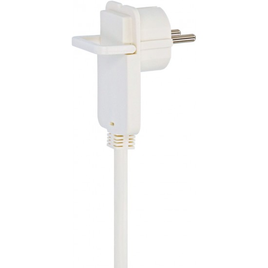 Brennenstuhl Καλώδιο Προέκτασης με Επίπεδο Φις 5m/ H05VV-F/ 3G1,5 White (1168980250)
