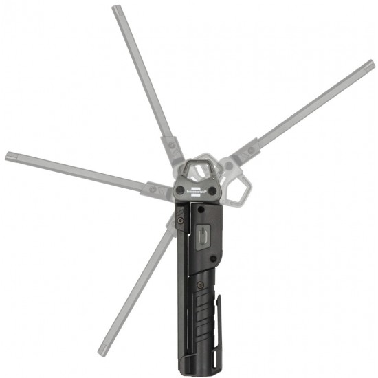 Brennenstuhl HL 400 AC Αναδιπλούμενος Επαναφορτιζόμενος Φακός Εργασίας LED με 3 Πηγές Φωτός 400lm, 120lm και 200lm (1173730002)