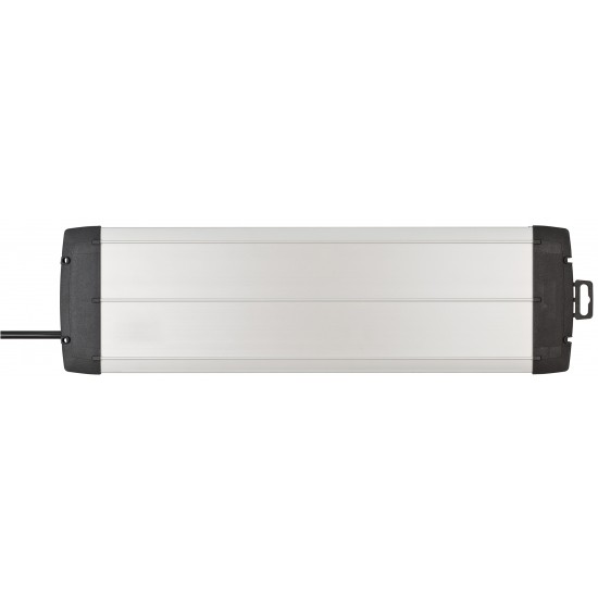 Brennenstuhl Premium-Alu-Line Πολύπριζο Ασφαλείας 16 Θέσεων με 2 Διακόπτες και Καλώδιο 3m/ H05VV-F/ 3G1,5 Black (1391000916)