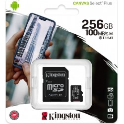 Κάρτα Μνήμης Kingston MicroSDHC 256GB Class 10 incl. adapter UHS-I U1