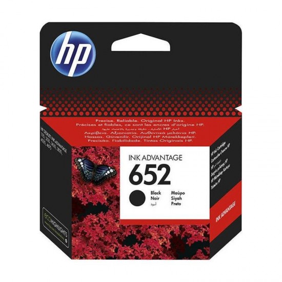 HP 652 Γνήσιο Μελάνι Εκτυπωτή InkJet - Μαύρο