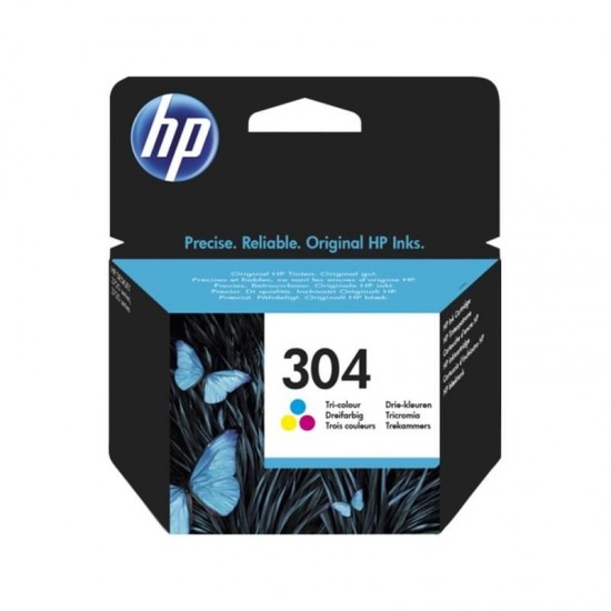HP 304 Γνήσιο Μελάνι Εκτυπωτή InkJet - Πολύχρωμο (Tri-Color)