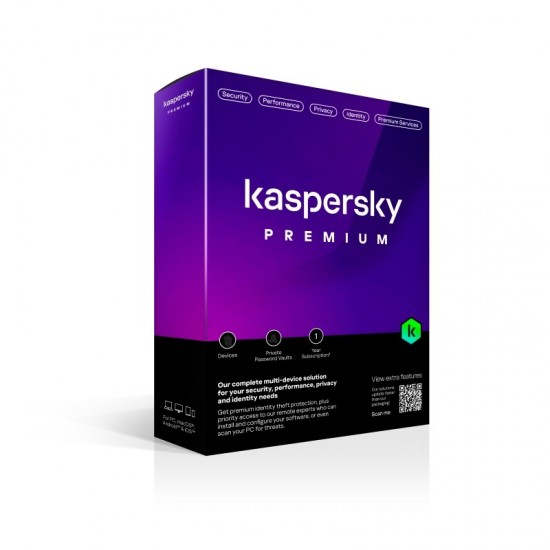 Kaspersky Premium Antivirus & Υποστήριξη | 1 Συσκευή | 1 Έτος