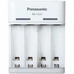 Panasonic Eneloop Φορτιστής Μπαταριών (AA / AAA) Λευκό (USB BQ-CC61)