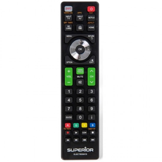 Superior Τηλεχειριστήριο Αντικατάστασης για Panasonic Smart Black - Plug & Play (SUPTRB011)