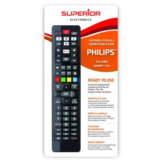 Superior Τηλεχειριστήριο Αντικατάστασης για Philips Smart - Plug & Play (SUPTRB004)
