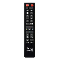 Superior Προγραμματιζόμενο Τηλεχειριστήριο Simply Digital TV 2in1 (SUPTPB015)