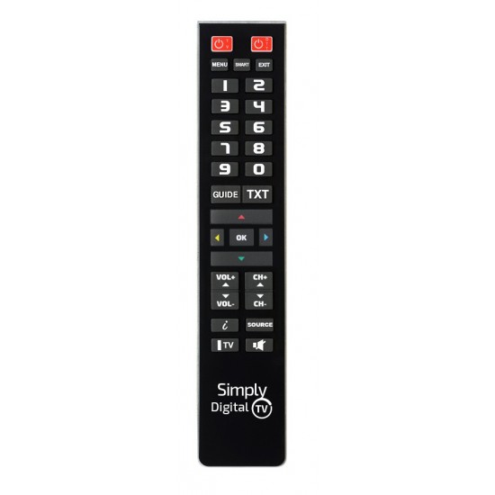 Superior Προγραμματιζόμενο Τηλεχειριστήριο Simply Digital TV 2in1 (SUPTPB015)