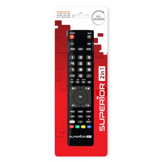 Superior Προγραμματιζόμενο Τηλεχειριστήριο Slim 2in1 (SUPTPB008)