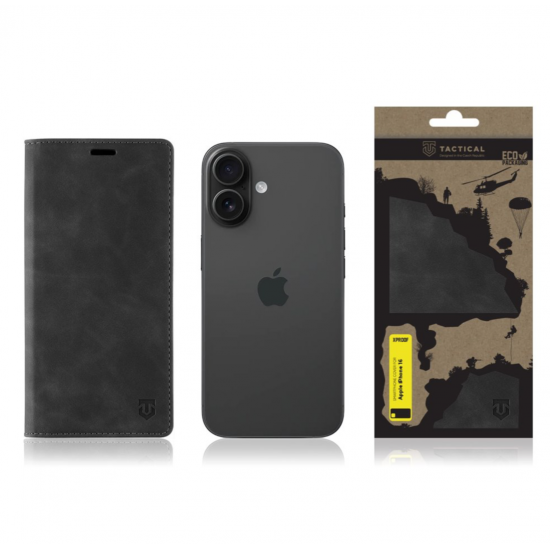 Tactical Xproof Θήκη Book για Apple iPhone 16 Black Hawk