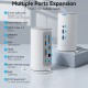 VENTION Type-C to HDMI/VGA/USB 3.1 Gen 1-C/USB 3.0x3/RJ45/SD/TF/TRRS 3.5mm/PD 100W/DC 10W Docking Station White Vertical Type (TPHWC-EU)