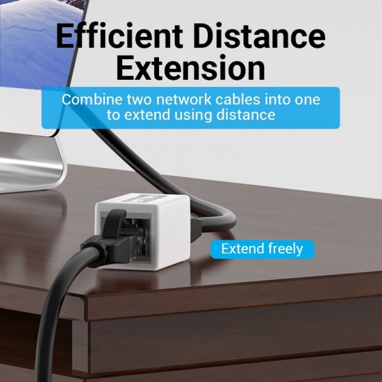 VENTION Cat.6 FTP Network Extender RJ45 Connector White 10-Pack (IPVW0-10)