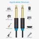 VENTION 6.5mm Male to Male Audio Cable 10M Black (BAABL)