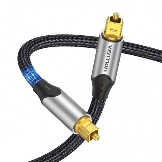 VENTION Optical Fiber Audio Cable 1.5M Black Aluminum Alloy Type (BAVHG)
