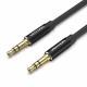 VENTION 3.5mm Male to Male Audio Cable 5M Black Aluminum Alloy Type (BAXBJ)
