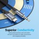 VENTION Micro USB Male to TRRS 3.5mm Male Audio Cable 2M Black (BDGBH)