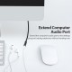 VENTION Cotton Braided 3.5mm Audio Extension Cable 1.5M Black Metal Type (BHBBG)