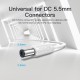 VENTION USB to DC 5.5mm Barrel Jack Power Cable 0.5M White Tuning Fork Type (CEYWD)