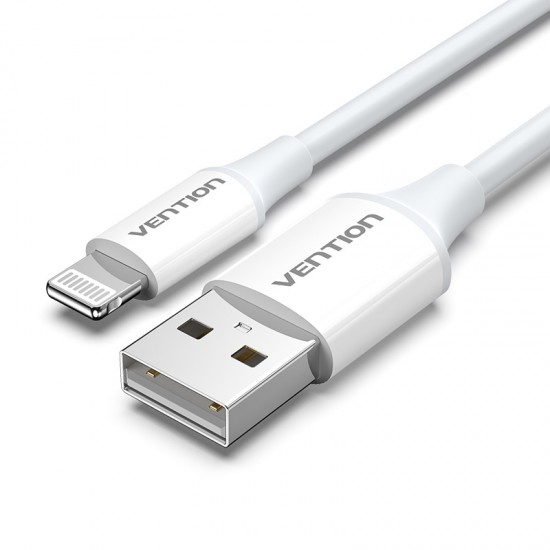 VENTION USB 2.0 A to Lightning 2.4A Cable 2M White MFi-Certified (LAFWH)