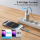 VENTION USB 2.0 A to Lightning 2.4A Cable 2M White MFi-Certified (LAFWH)
