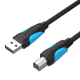 VENTION USB 2.0 A Male to B Male Print Cable with 2*Ferrite Core 5M Black (VAS-A16-B500)