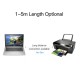 VENTION USB 2.0 A Male to B Male Print Cable with 2*Ferrite Core 5M Black (VAS-A16-B500)