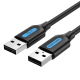 VENTION USB 2.0 A Male to A Male Cable 0.25M Black PVC Type (COJBC)
