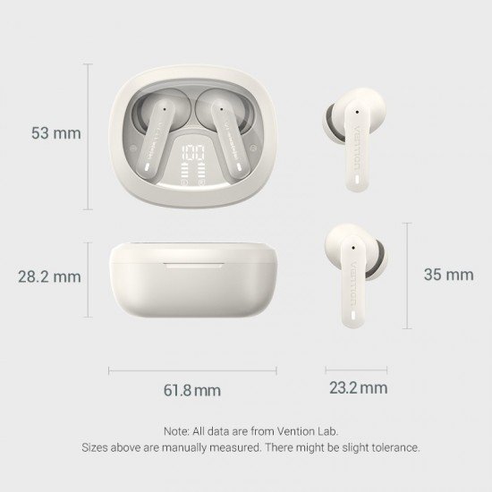 VENTION True Wireless Bluetooth Earbuds Air A01 Beige (NBMN0)