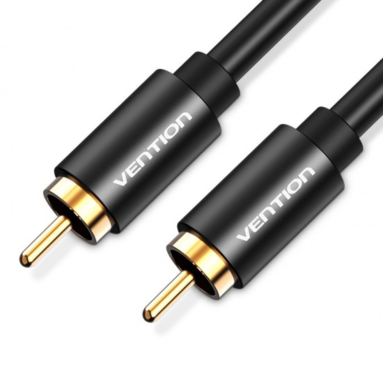 VENTION RCA Coaxial Audio/Video Cable 1M Black Aluminum Alloy Type (VAB-R09-B100)