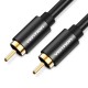 VENTION RCA Coaxial Audio/Video Cable 1M Black Aluminum Alloy Type (VAB-R09-B100)